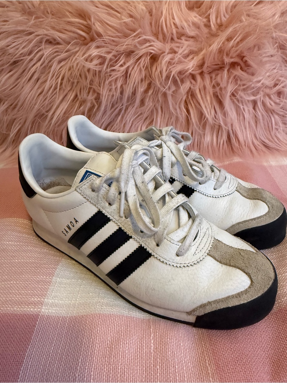 adidas Samoa White Black Sneakers